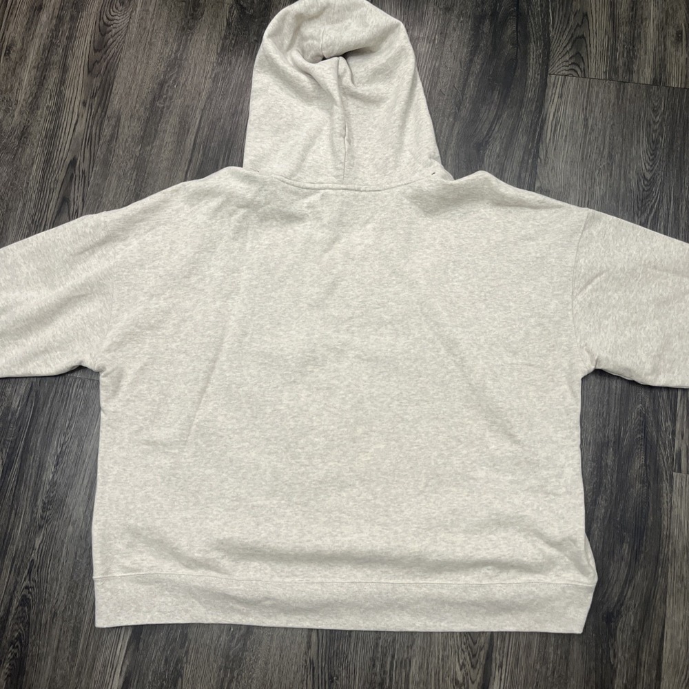 Calvin Klein Hoodie Women's 3X  Beige Sweatshirt Spell Out Drawstring Long Slev - Picture 9 of 11